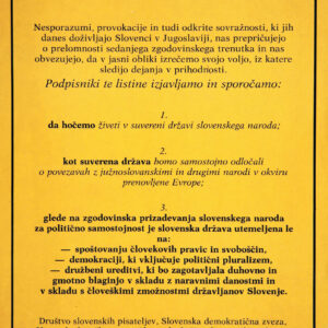 Majniška deklaracija 1989